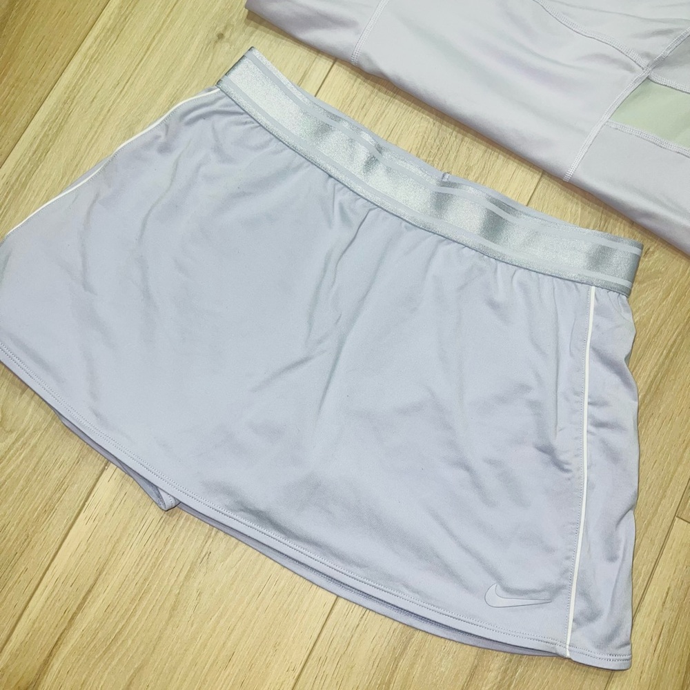 Nike Dri-FIT Tennis Lavender Sports Set - Skort (sz M) and Shirt (sz L) - Picture 2 of 11
